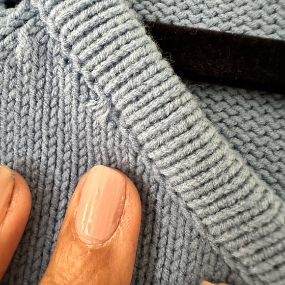 Vintage Casual Corner Annex Ice Blue Cardigan Sparkly Buttons Cottagecore XL - Picture 12 of 12